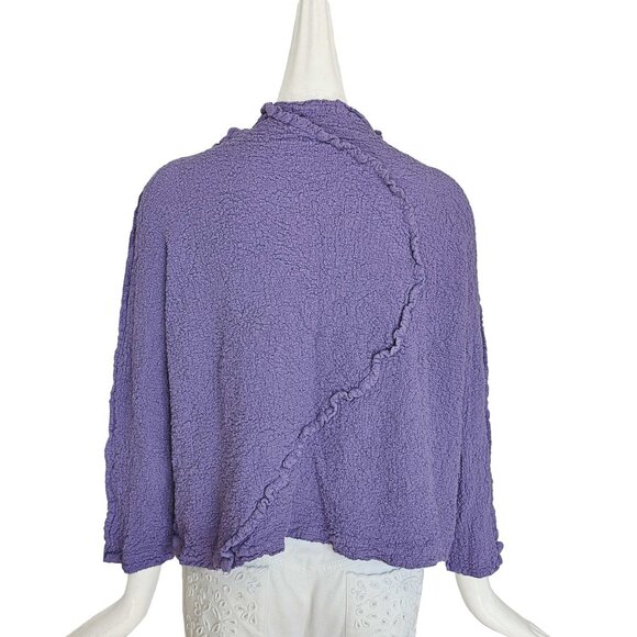 ISSEY MIYAKE ME LILAC CAULIFLOWER CRINKLE JACKET (ONE SIZE) - Picture 4 of 8
